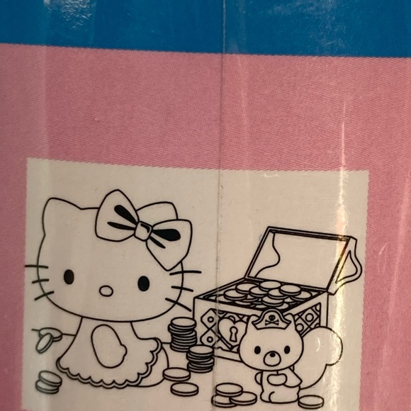 Hello Kitty Jumbo Color Roll With 3 Crayons # SIL-34206 By Sanrio New 2014 - Picture 5 of 15